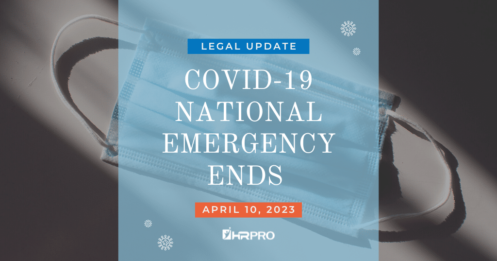 COVID 19 National Emergency   HRPro